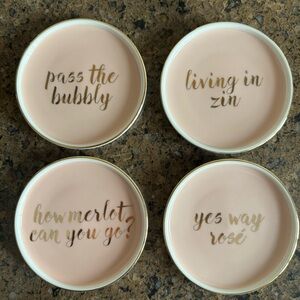Set of 4 Wine Inspired Coasters